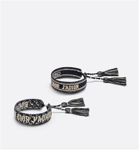 dior armband stoff schwarz|Dior schriftzug armband.